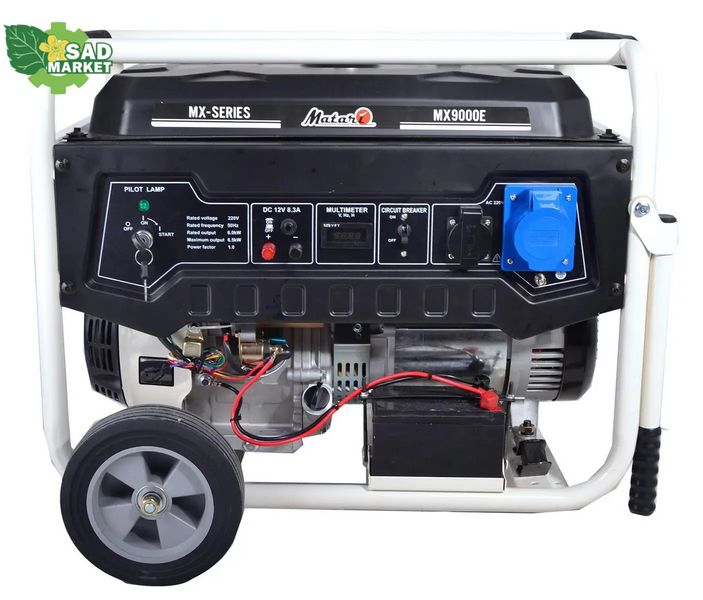 Генератор бензиновий MATARI MX9000EA + блок керування ATS 1P64/3P32 MMX-9-AVR фото