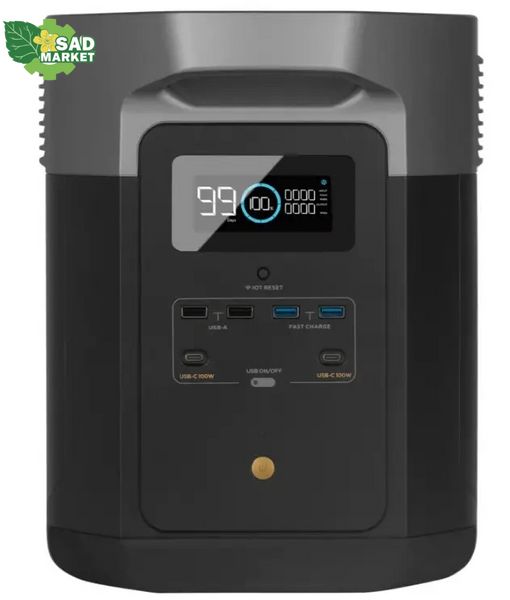 Комплект енергонезалежності EcoFlow PowerStream - мікроінвертор 600W + зарядна станція Delta Max 2000 DELTA2000-EU/EFPowerStreamMI-EU-600W/EFL-BKWDELTAEBCable-0.4m фото