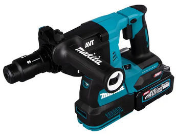 Перфоратор акумуляторний Makita HR004GM201, XGT, 40В, 4Аг х 2шт, DC40RA, Makpac HR004GM201 фото