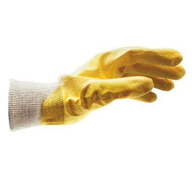 Перчатки защитные WURTH NITRILE ECO WHITE/YELLOW, р9 (0899412109) 0899412109 фото