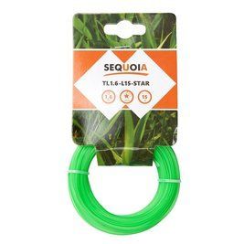 Косильна жилка SEQUOIA, діаметр 1.6 мм, довжина 15 м, зірка TL1.6-L15-Star фото