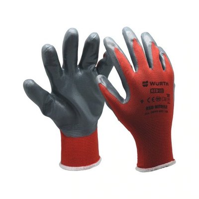 Перчатки защитные WURTH RED NITRILE, р11 (0899403111) 0899403111 фото
