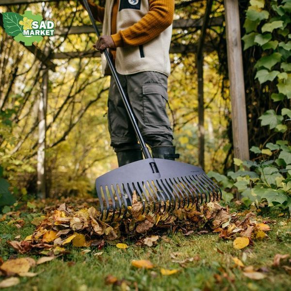 Граблі пластикові з ручкою Fiskars Solid L (135016) 1003465 фото