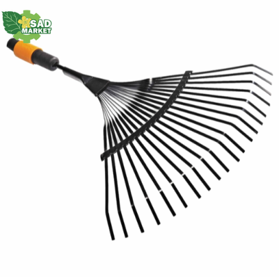 Грабли стальные веерные Fiskars QuikFit, 22 зуба (135201) 1000644 фото