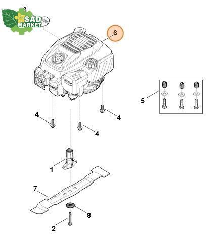 Двигун бензиновий STIHL EVC 205.0 (EVC 205-0001) WB210111800 фото