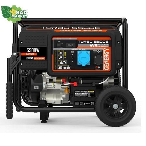 Генератор бензиновий GENERGY TURBO 5000 5,5 кВт 240047090 фото