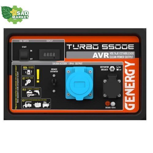 Генератор бензиновий GENERGY TURBO 5000 5,5 кВт 240047090 фото