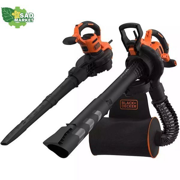 Пылесос-воздуходувка садовый электрический BLACK+DECKER BEBLV 300 BEBLV300 фото