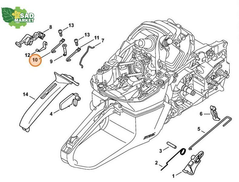 Контактная пружина STIHL MS 462 11424421606 фото