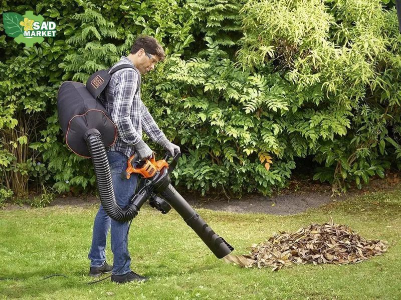 Пылесос-воздуходувка садовый электрический BLACK+DECKER BEBLV 300 BEBLV300 фото