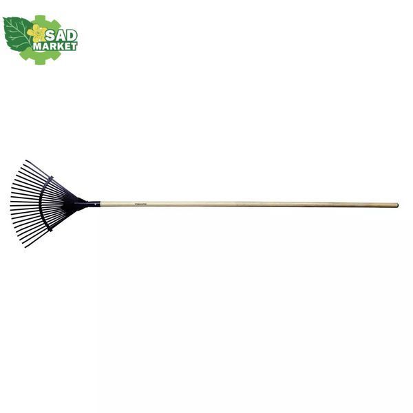 Грабли стальные веерные с ручкой Fiskars Classic 1001586 фото