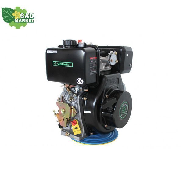 Двигатель дизельный GrunWelt GW186FВ-W 21071 фото