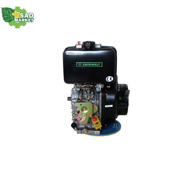 Двигатель дизельный GrunWelt GW186FВ-W 21071 фото