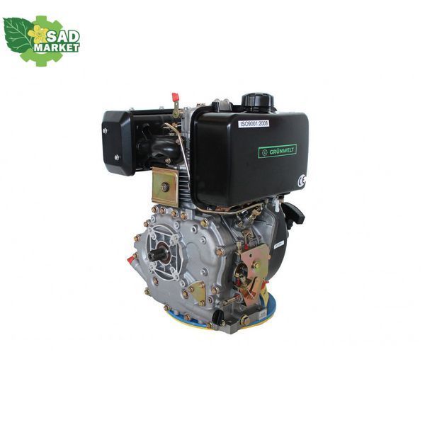 Двигатель дизельный GrunWelt GW186FВ-W 21071 фото
