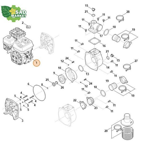 Двигатель бензиновый STIHL EHC 605.0 (EHC605-0004) VB040111800 фото