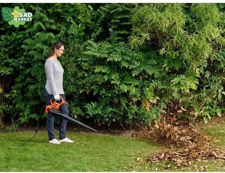 Пилосос-повітродувка садовий електричний BLACK+DECKER BEBLV 301 BEBLV301 фото