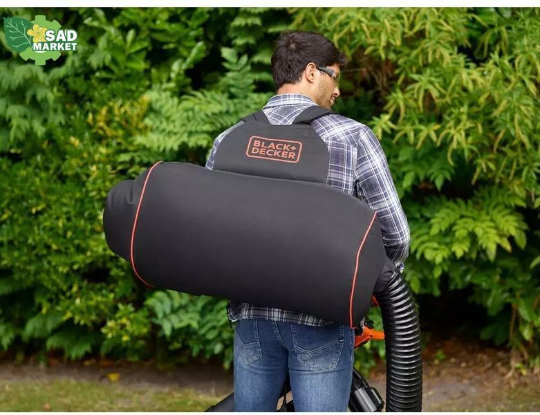 Пилосос-повітродувка садовий електричний BLACK+DECKER BEBLV 301 BEBLV301 фото