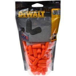 Беруши DeWalt оранжевые, одноразовые, 50 шт DPG12BG50 фото