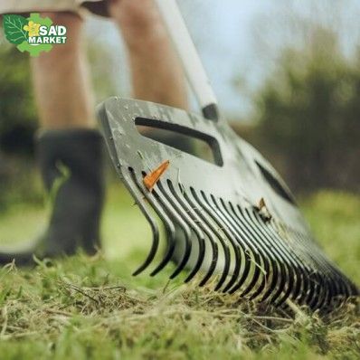 Граблі пластикові з ручкою Fiskars Xact L 490 мм 1027037 фото