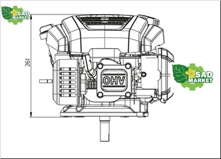 Двигатель бензиновый HUSQVARNA HS166AE 5314510-01 фото