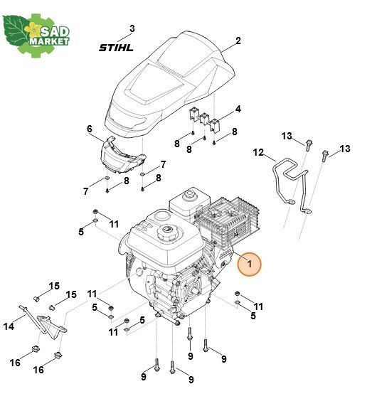 Двигатель бензиновый STIHL EHC 600.0 (EHC600-0004) 62500111805 фото