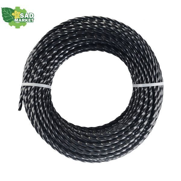Леска косильная &Oslash; 2,4мм*15м, крученный квадрат, SEQUOIA TL2.4-L15-Profi фото