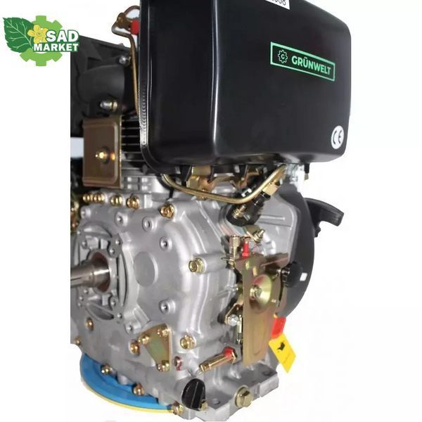 Двигатель дизельный GrunWelt GW192FE-F2 21073 фото