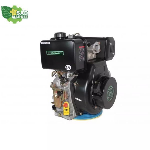 Двигатель дизельный GrunWelt GW192FE-F2 21073 фото