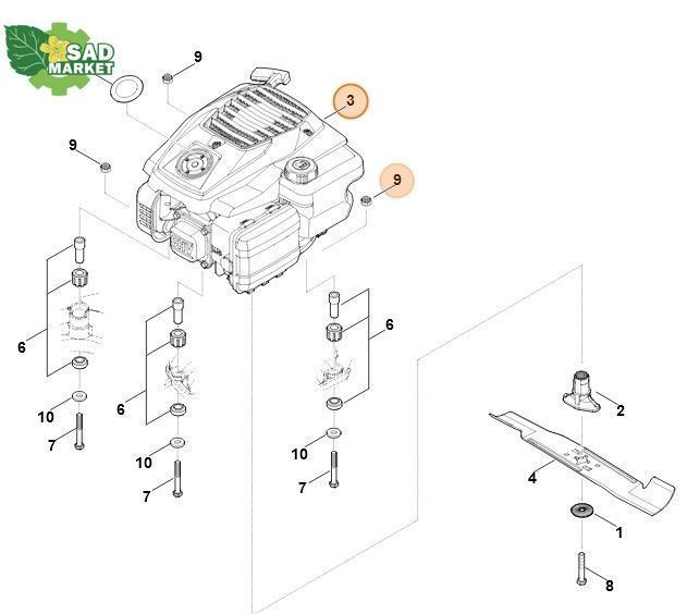 Двигатель бензиновый Stihl EVC 200.4 C (EVC200-0010) 63380111831 фото