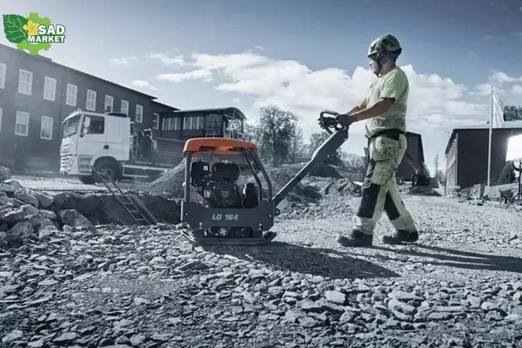 Віброплита реверсивна бензинова Husqvarna LG164 (9678556-01) 9678556-01 фото