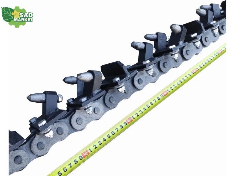 Цепь в комплекте (7 одинарных ножей, 6 двойных ножей, 25 скребков) MT-TR-100PRO chainMT-TR-100PRO фото