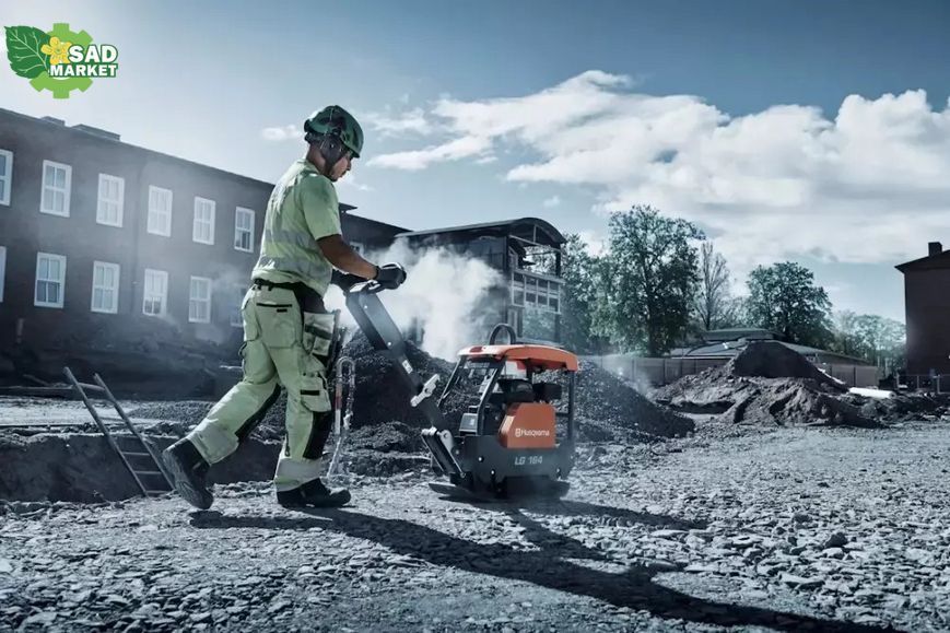 Віброплита реверсивна бензинова Husqvarna LG164 (9678556-01) 9678556-01 фото
