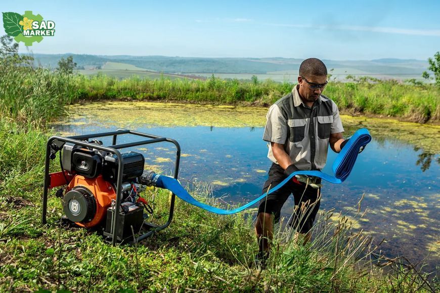Мотопомпа для чистой воды Husqvarna W80DE (дизельная) 9708393-01 фото