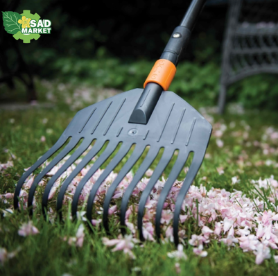 Грабли пластиковые для листьев малые Fiskars QuikFit 135551 1000659 фото