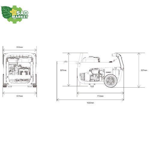 Бензиновый генератор GENERGY JACA 3,3 кВт 240033090 фото