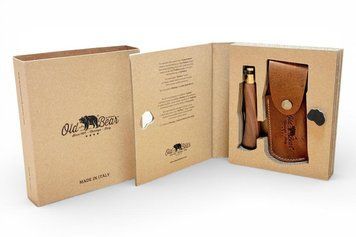Ніж Antonini Old Bear M (19 см) та шкіряний чохол FO.9300 OB.GIFT-BOX_LNP_MF фото