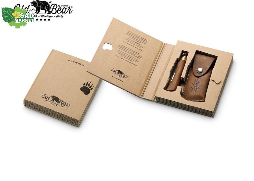 Ніж Antonini Old Bear M (19 см) та шкіряний чохол FO.9300 OB.GIFT-BOX_LNP_MF фото
