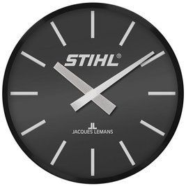 Годинник настінний кварцовий STIHL "Jacques Lemans" чорні d=33 см 04644010020 фото