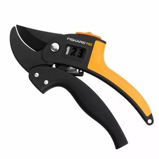 Секатор з храповим механізмом Fiskars PowerStep Р83 (111670) 1000575 1000575 фото