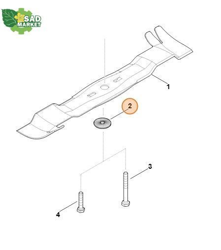 Шайба прижимная для ножа газонокосилки STIHL/VIKING 00007026600 фото