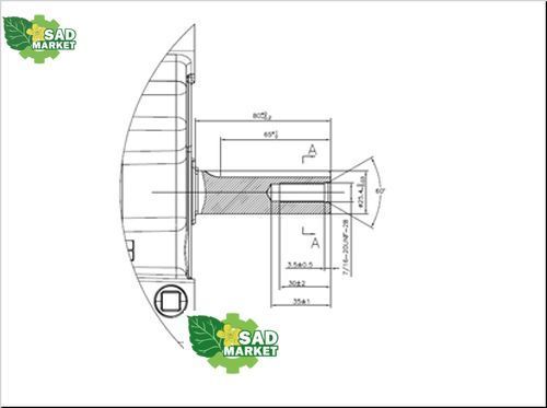 Бензиновый двигатель Husqvarna HV586AE 12кВт, D25.4х80мм 5312622-01 фото