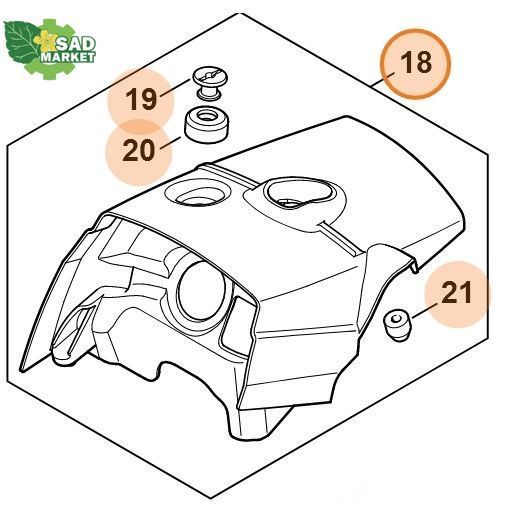 Кожух защитный STIHL MS651, MS661 11440801600 фото