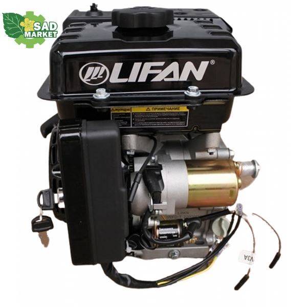 Двигун газ-бензиновий LIFAN LF170FD-T вал Ø 20 мм шпонка LF170FD-T БГ фото