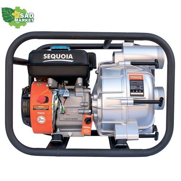 Мотопомпа бензинова для чистої та брудної води SEQUOIA SPP1100D SPP1100D фото