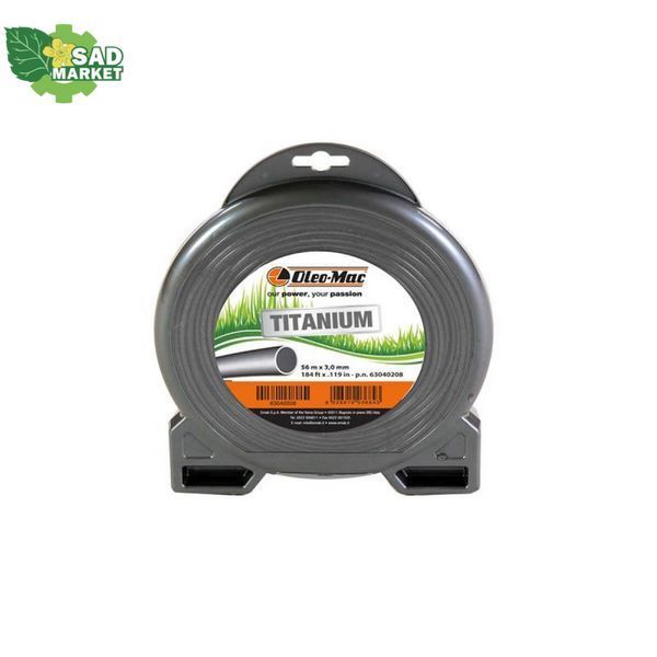 Леска косильная Oleo-Mac TITANIUM-Round 3.00 mm x 56 m 63040208 фото