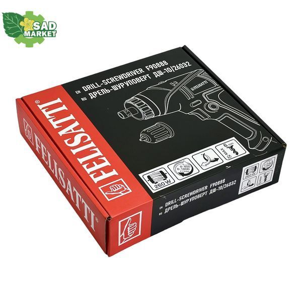 Дриль-шурупокрут мережевий Felisatti ДШ-10/260Э2/F90888 ДШ-10/260Э2/F90888 фото