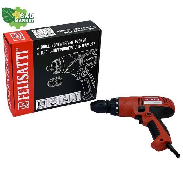 Дриль-шурупокрут мережевий Felisatti ДШ-10/260Э2/F90888 ДШ-10/260Э2/F90888 фото
