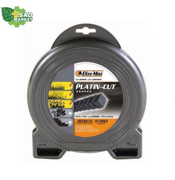 Жилка косильная Oleo-Mac Platin Cut 4.0*25м 63040262 фото