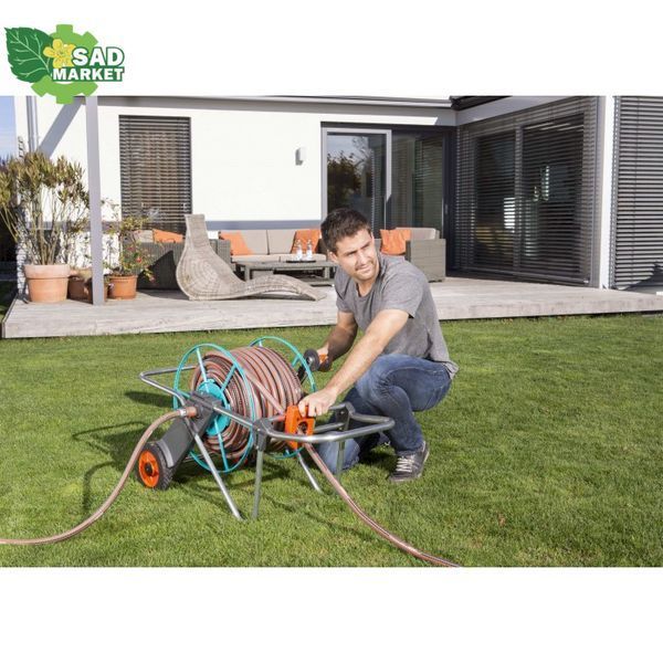 Тележка для шланга металлическая Gardena 100 02674-20.000 фото