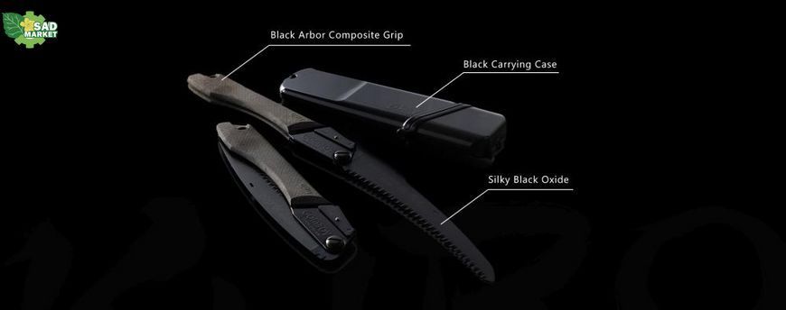 Складная пилка Gomboy 240-8 CURVE KURO LIMITED EDITION 40Y (240мм;1,3мм;8зуб/30мм) Silky 801-24 фото